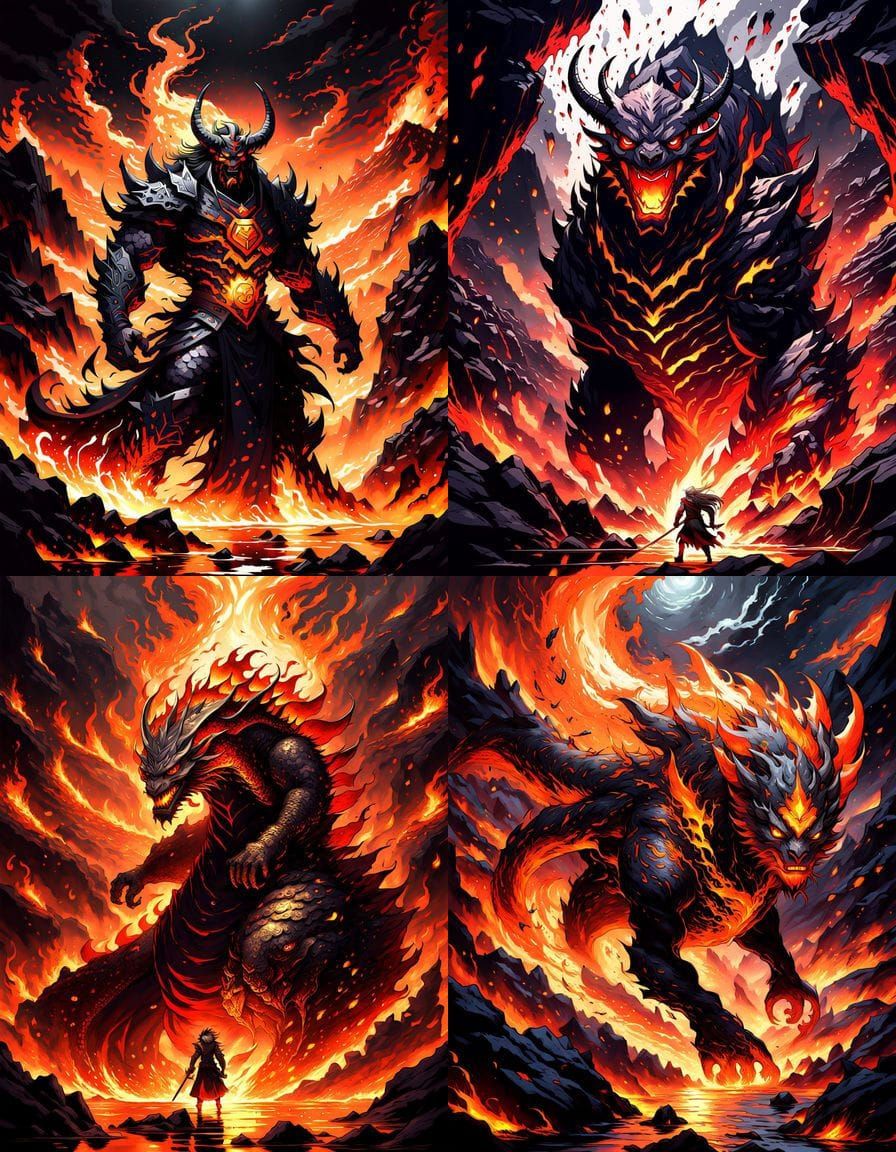 Hashihime Form in Deep Lava Dive Anime Style