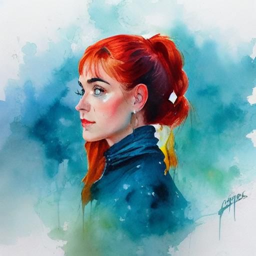 Girl in LORA Painting Style