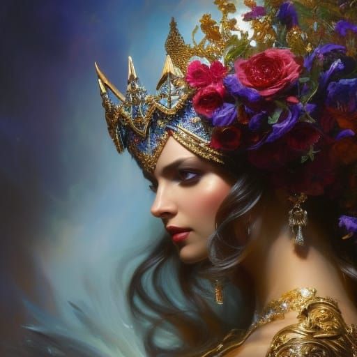 Intricate Royal Crowns Concept Art