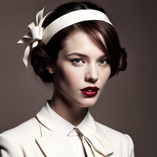 Elegant Victorian Lady Portrait in Sepia Photography