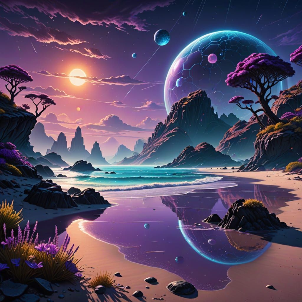 Purple Landscape
