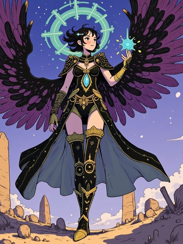 Surreal Cosmic Horror Goddess in Cyberpunk Fantasy Art