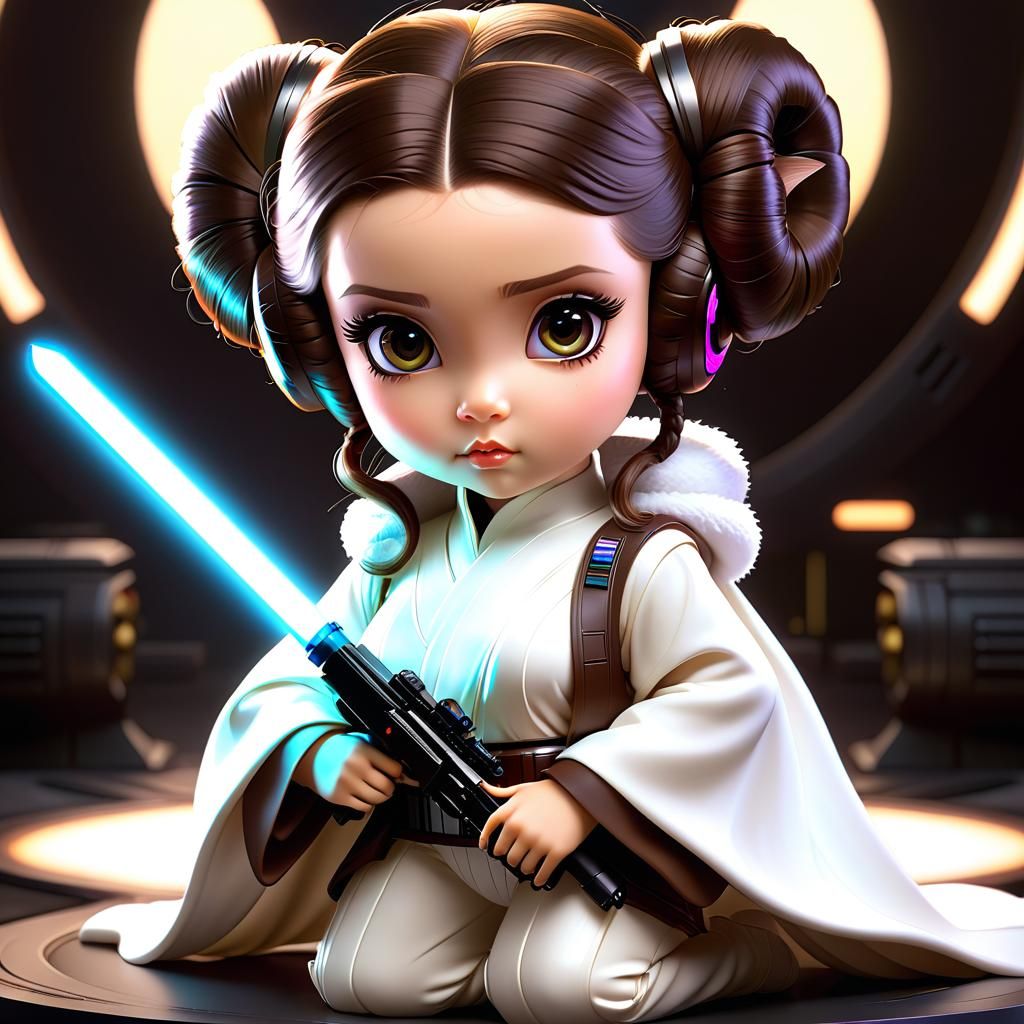 Chibi princess Leia