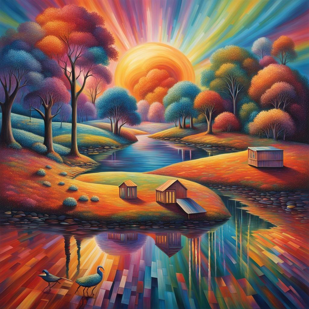 Enchanting Iridescent Creations Showcase Vibrant Colors