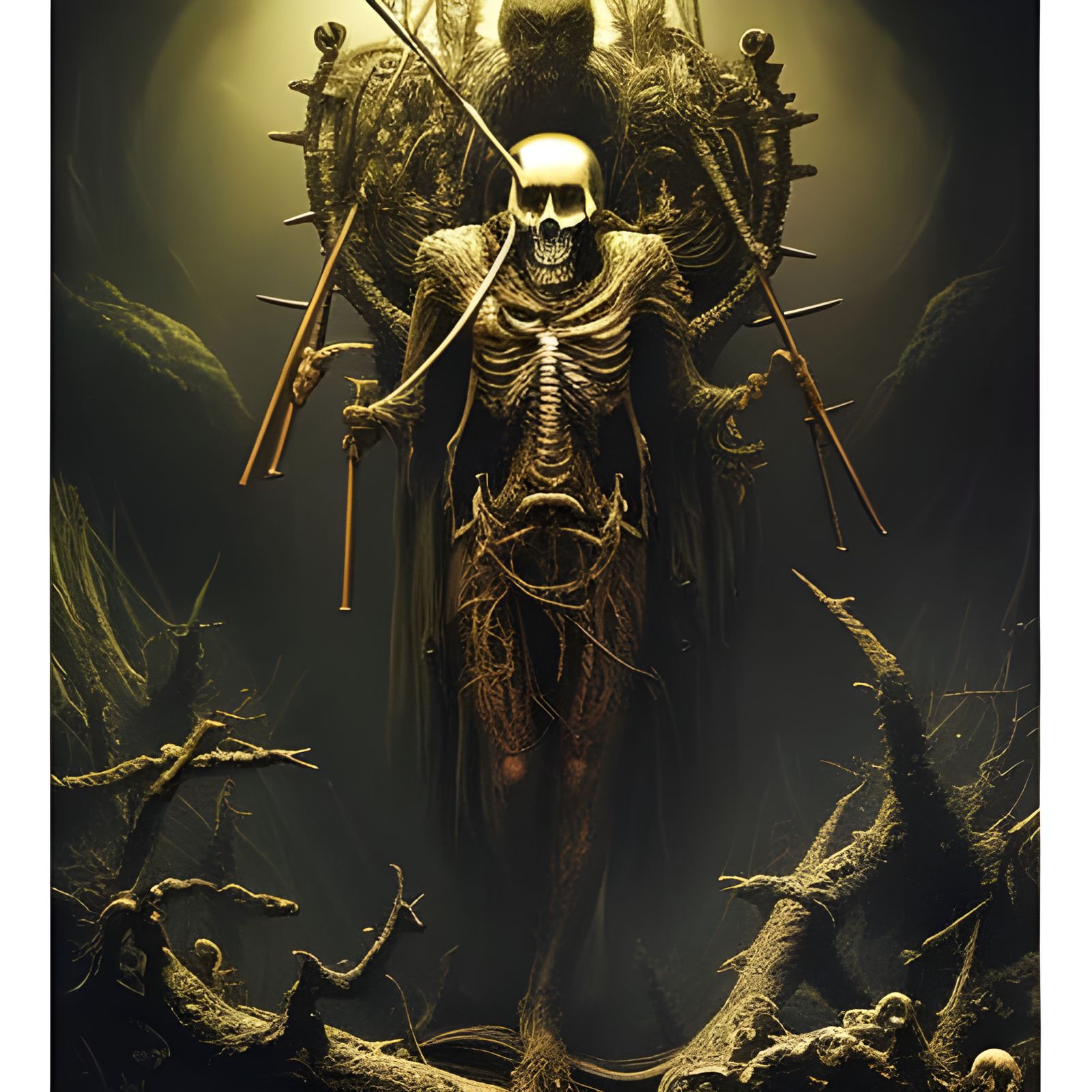 Charon on the River Styx: Dark Fantasy Art