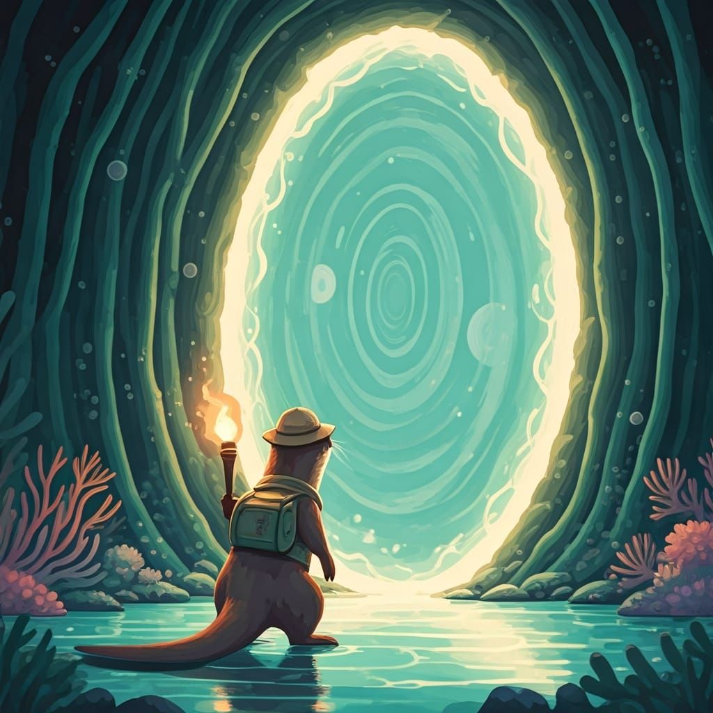 Otter Adventurer Discovers Interdimensional Portal in Waterc...