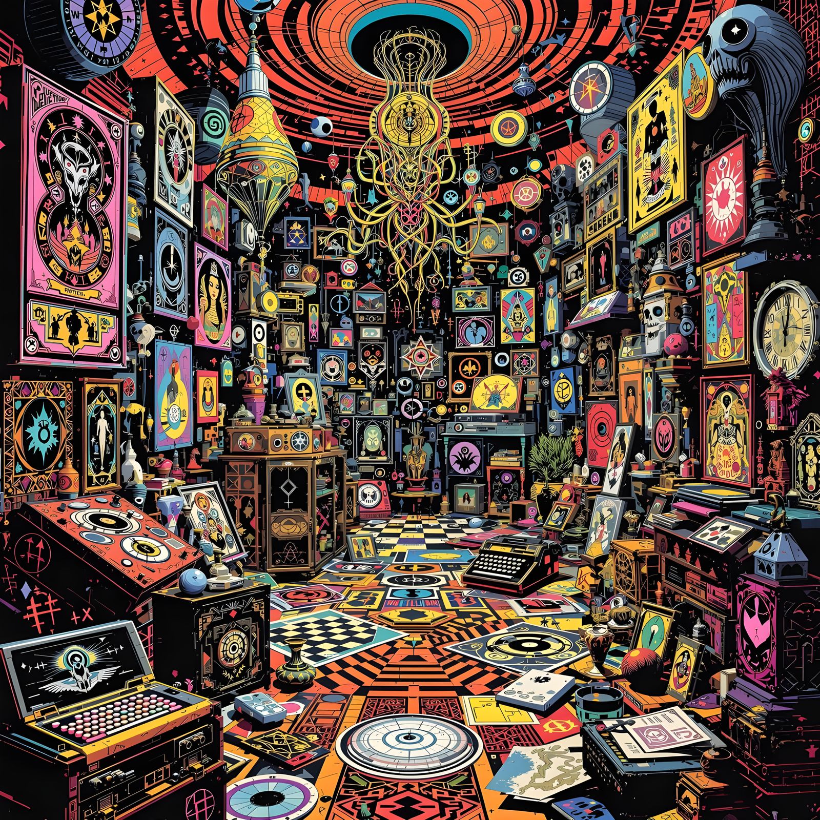 Surreal Dorkroom Dreamscape in Hyper-Surrealistic Style