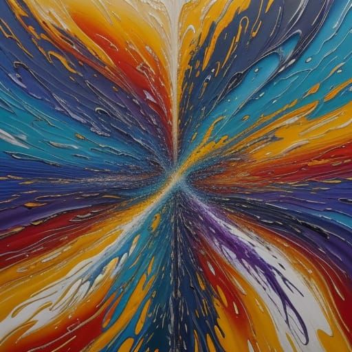 Dreamlike Abstract Art with Melting Liquid Cells