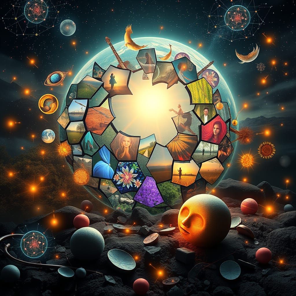 Geometry in Motion: Vibrant Digital Art