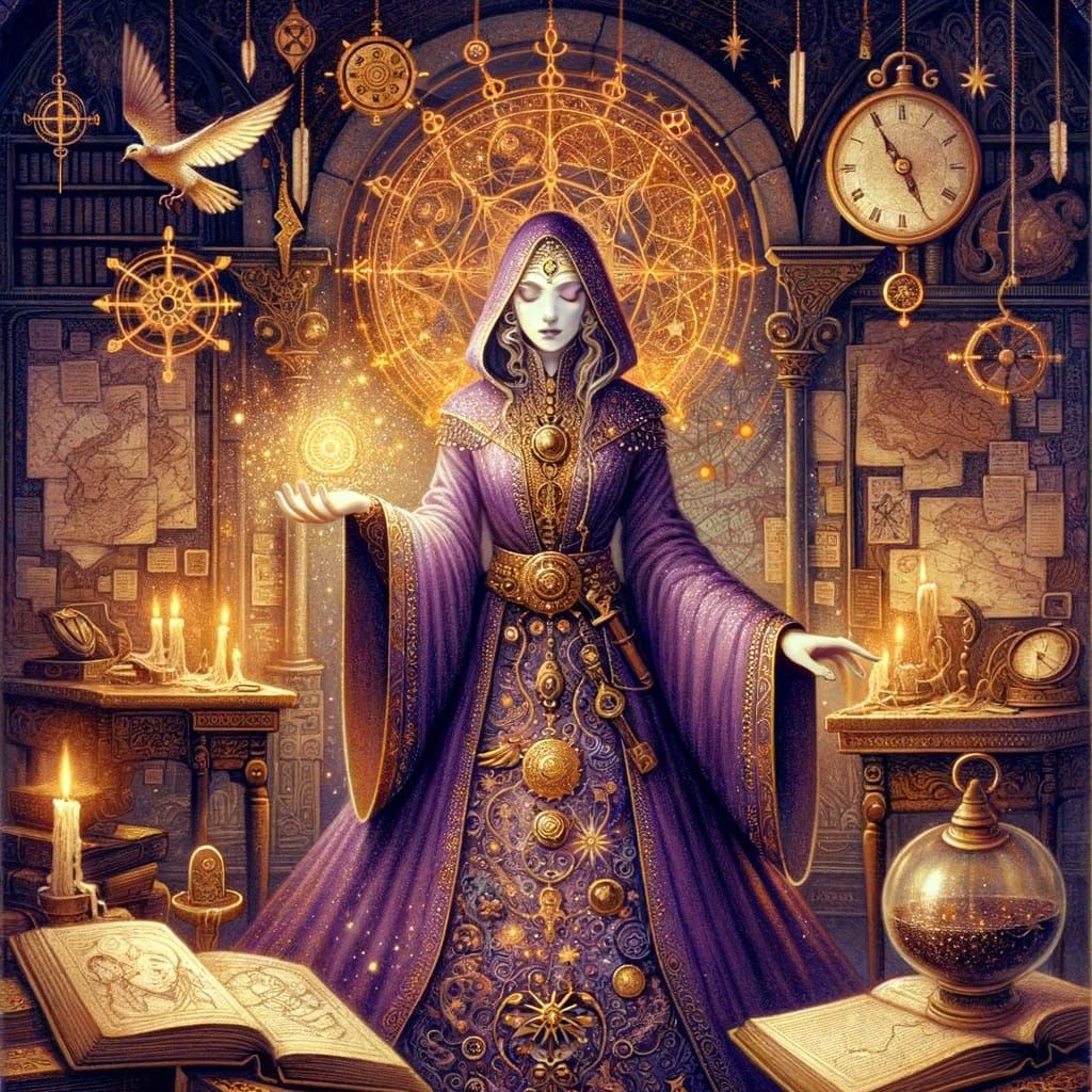 Velvet Paradox in Elaborate War Room, Frozen in Time