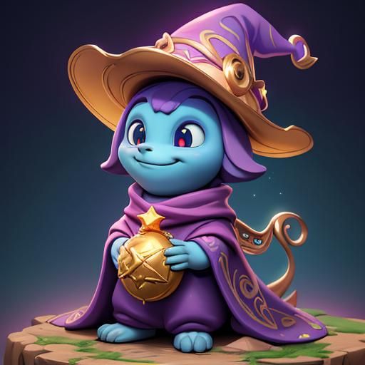 Magical Wizard Sausage Character in Digital Art