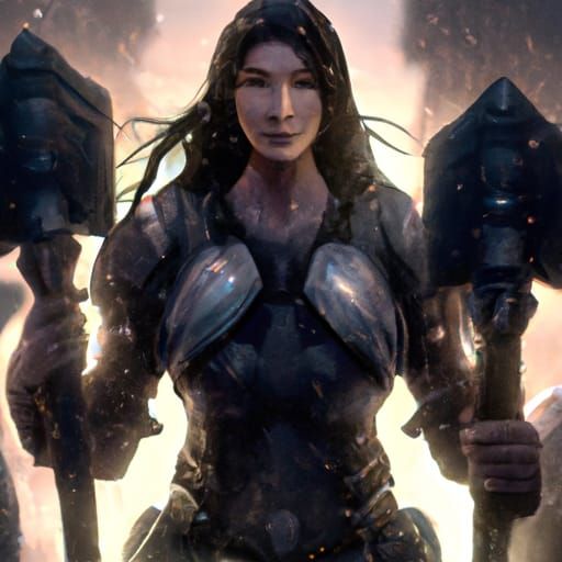 Muscle Warrior: Detailed Digital Painting in 8k