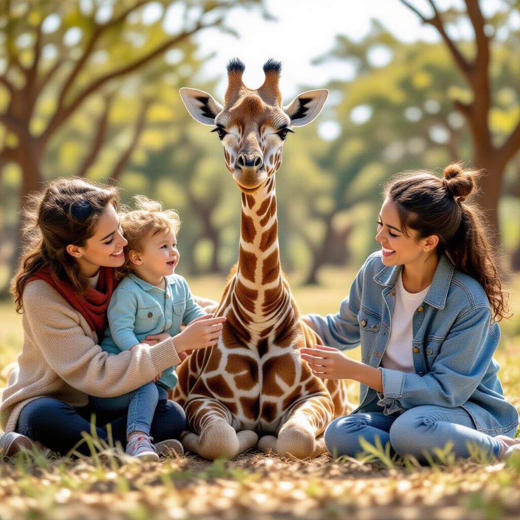 AI Generated Giraffe Image