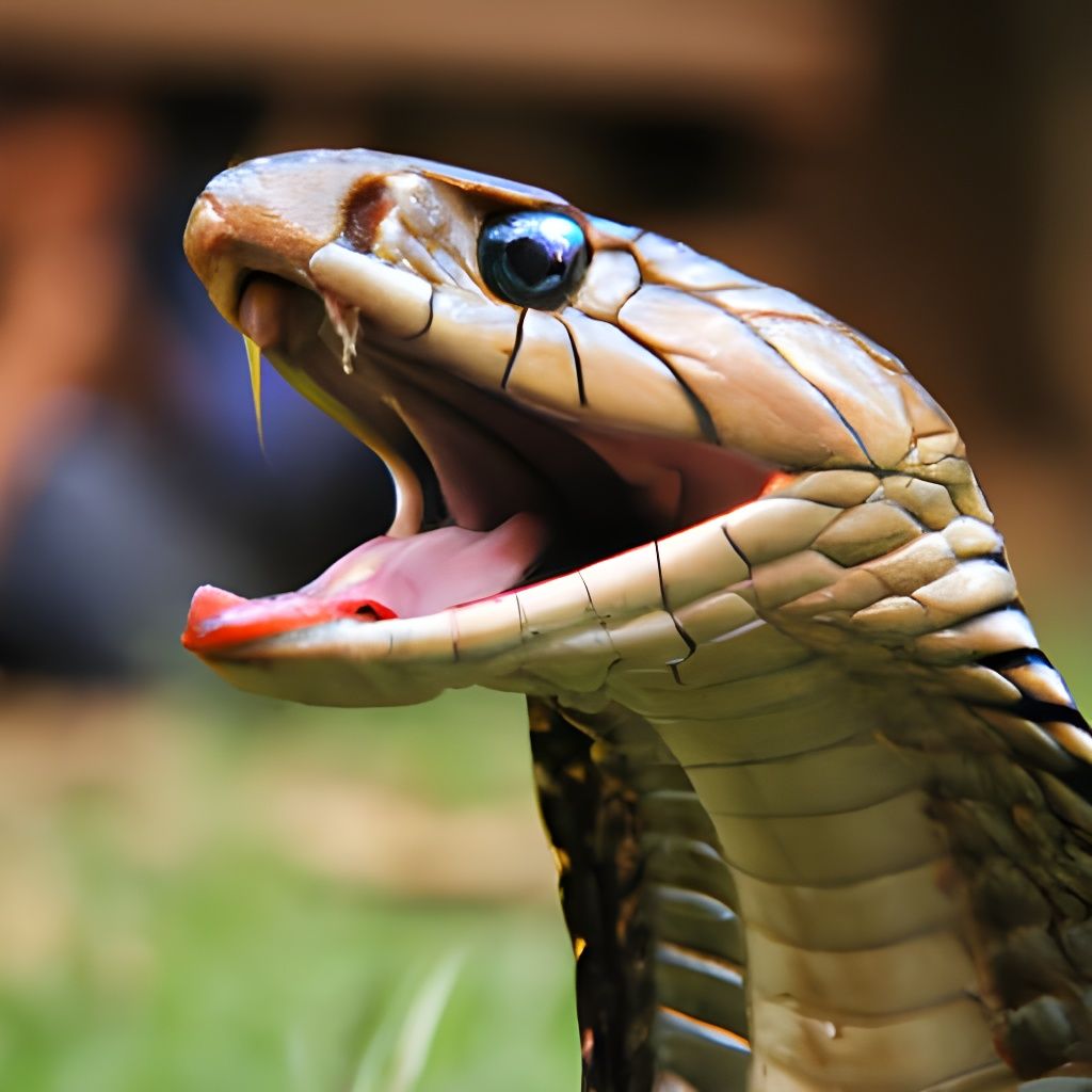 Cobra Snake Ready to Strike: A Frightening Image
