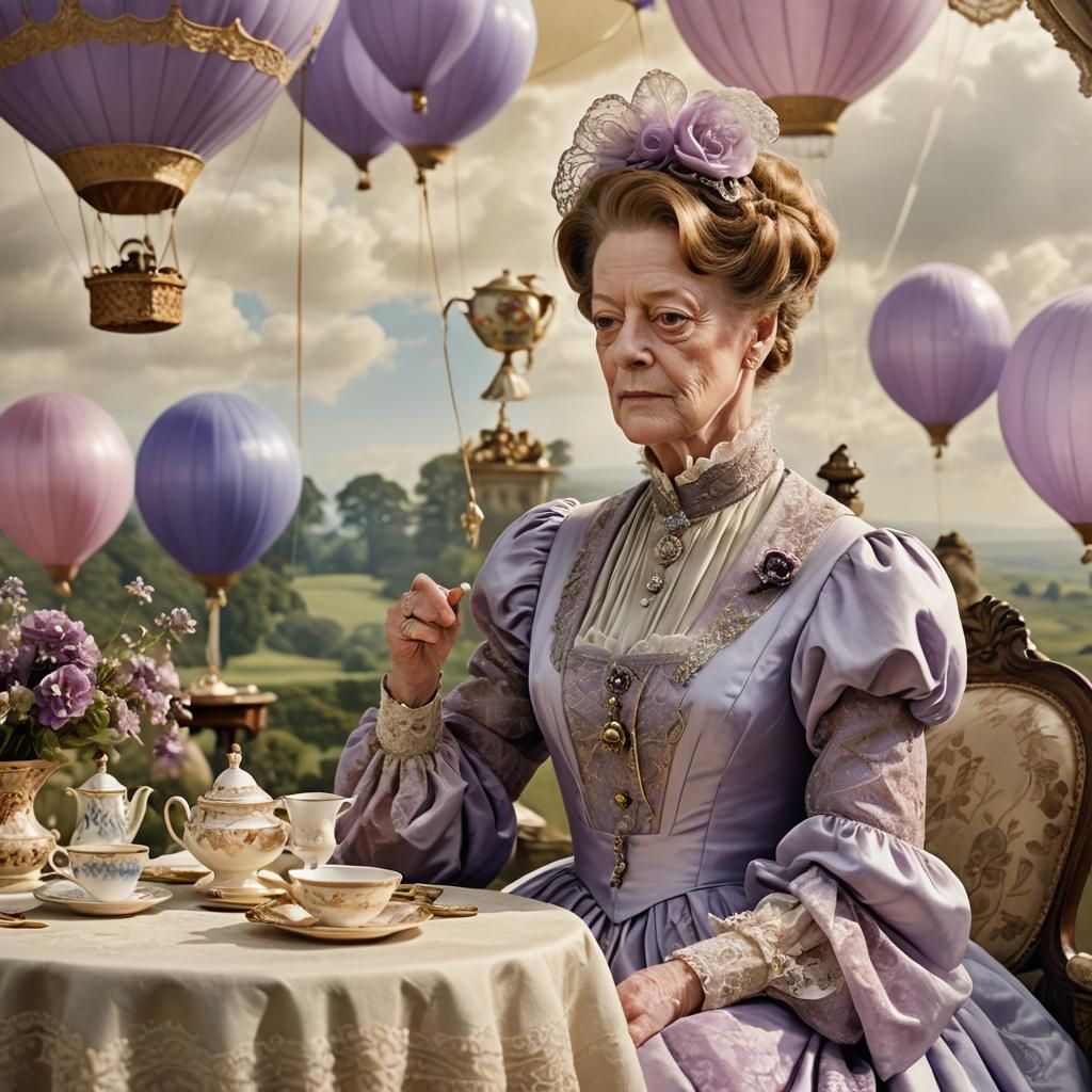Maggie Smith as Downton Abbey's Violet in Balloon