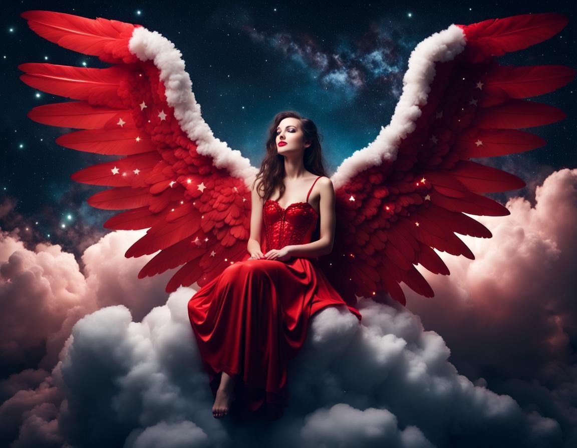 beautiful angel woman