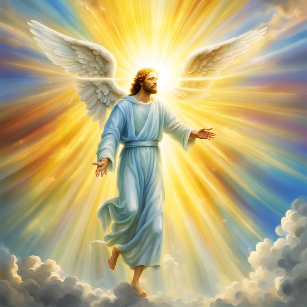 Angel Liberates Paul from Prison in Divine Light