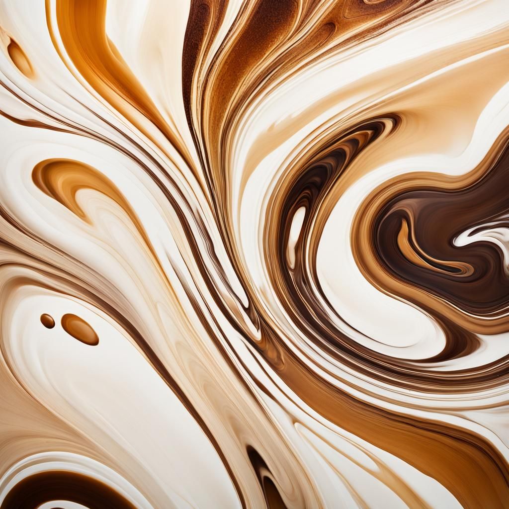 Abstract Espresso: Swirling Macro Photography