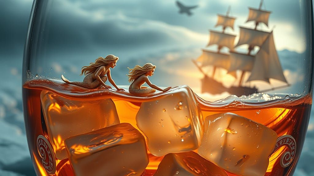 Sirens of the Shipwrecked Life in Hyper-Realistic Style