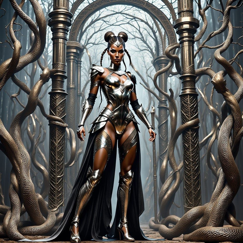 Metallic Dreamscape: Castle of Cutlery and Twisted Spoons