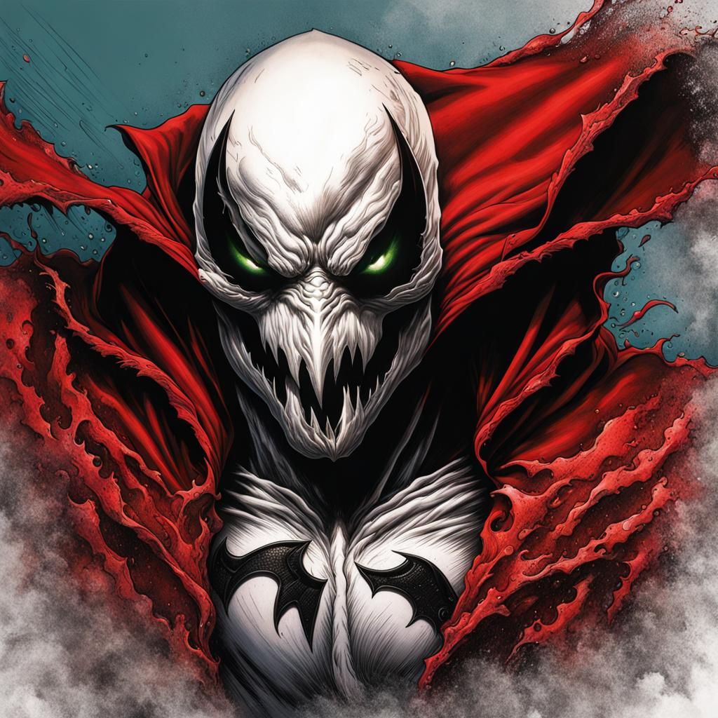 Tattooed Bear Sketch in Comic Book Style