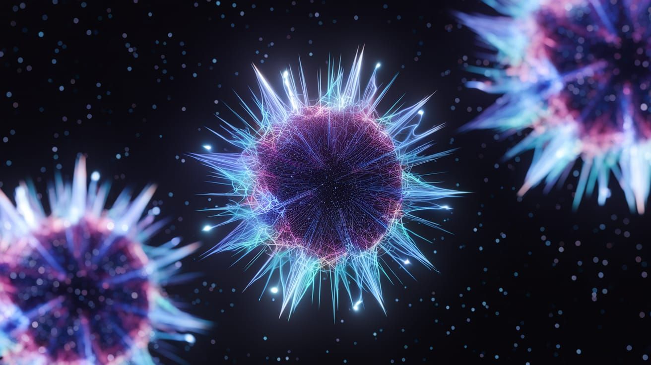 Ethereal Astrospheres and Star Clusters in Digital Art