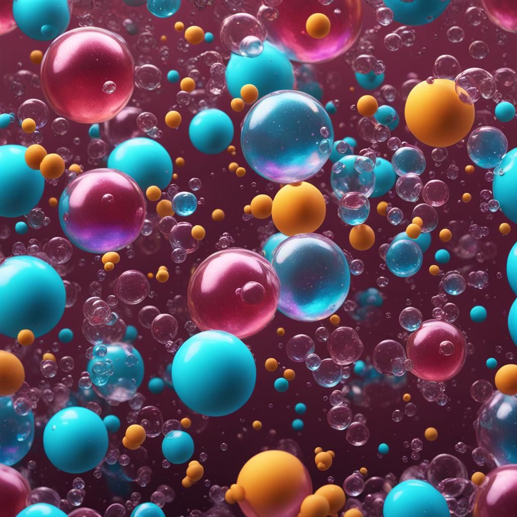 Fantastical Bath Bubbles in Detailed Matte Painting