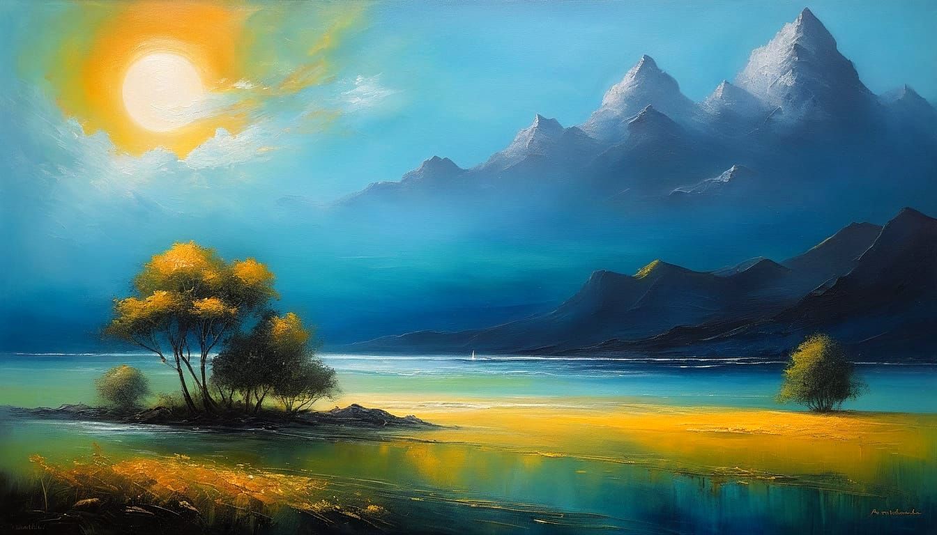 Lost Concepts Contemplative Art Impasto Painting