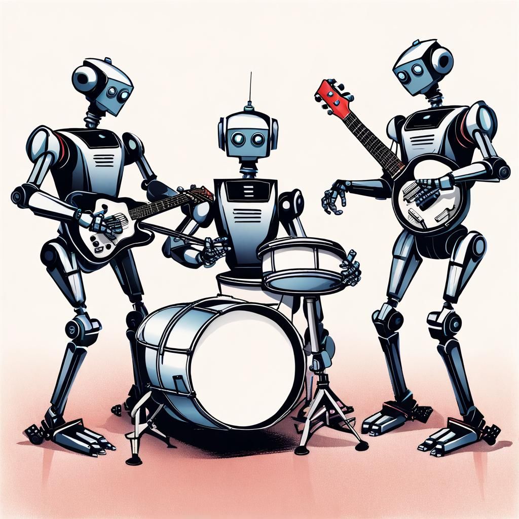 Robotic Music Band Performing