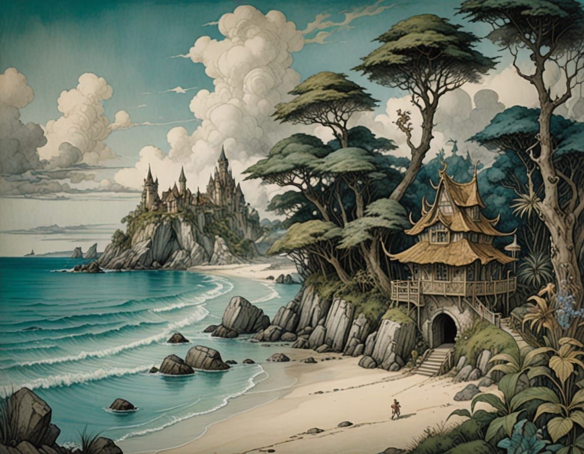 Tropical Islands in Whimsical Style