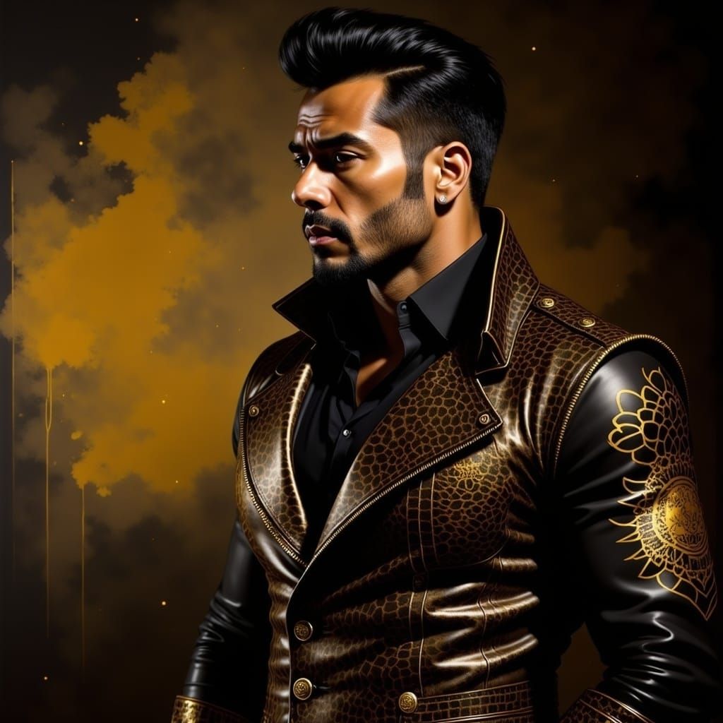 Chiseled Spaniard in Dramatic Lighting: Fine-Art Portrait