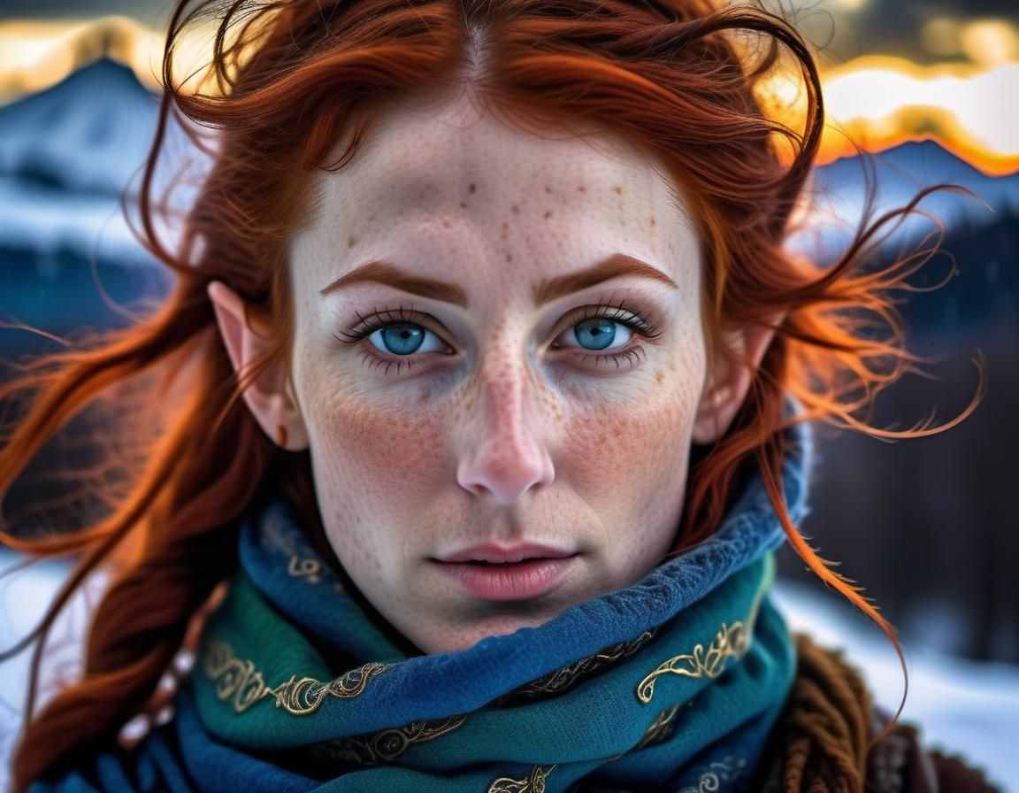 Elven Woman Portrait in Renaissance Style