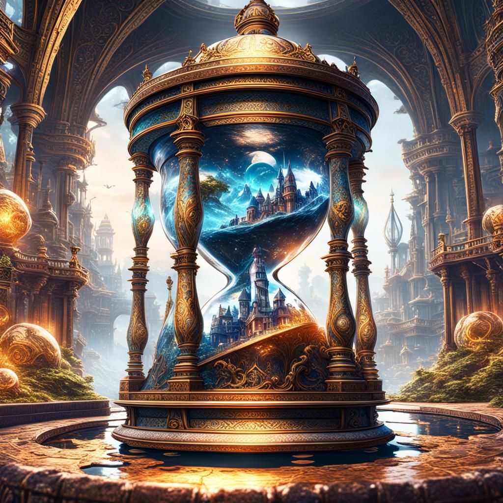 Hourglass World: Detailed Matte Painting