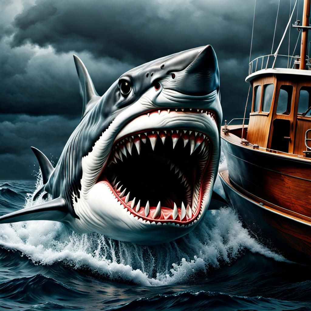 Jaws: Shark Attack in Hyperrealism