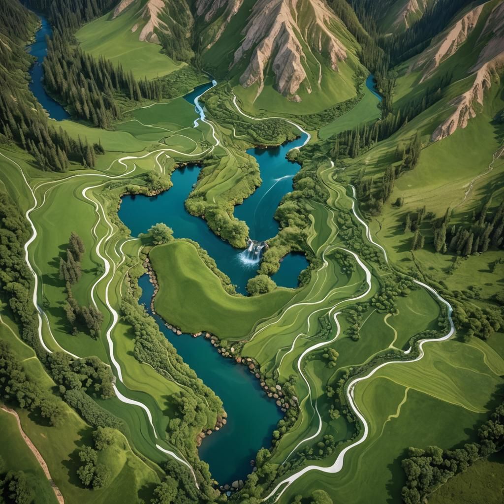 Majestic Mountain Vista at Golden Hour