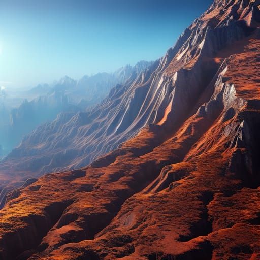 Colorful Alien Planet Seen From Space