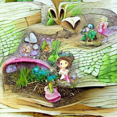 Fairy Garden Storybook Illustration