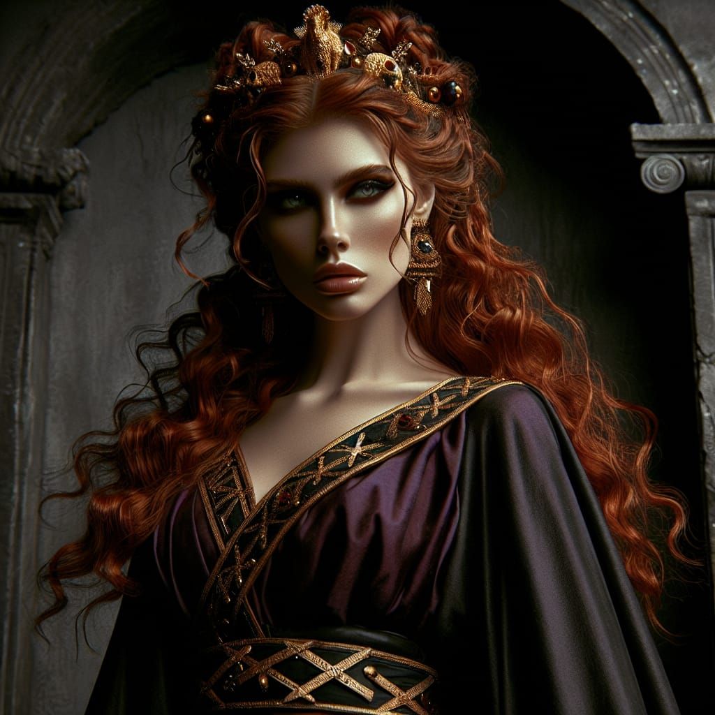 Etruscan Death Goddess Leinth in Ancient Splendor