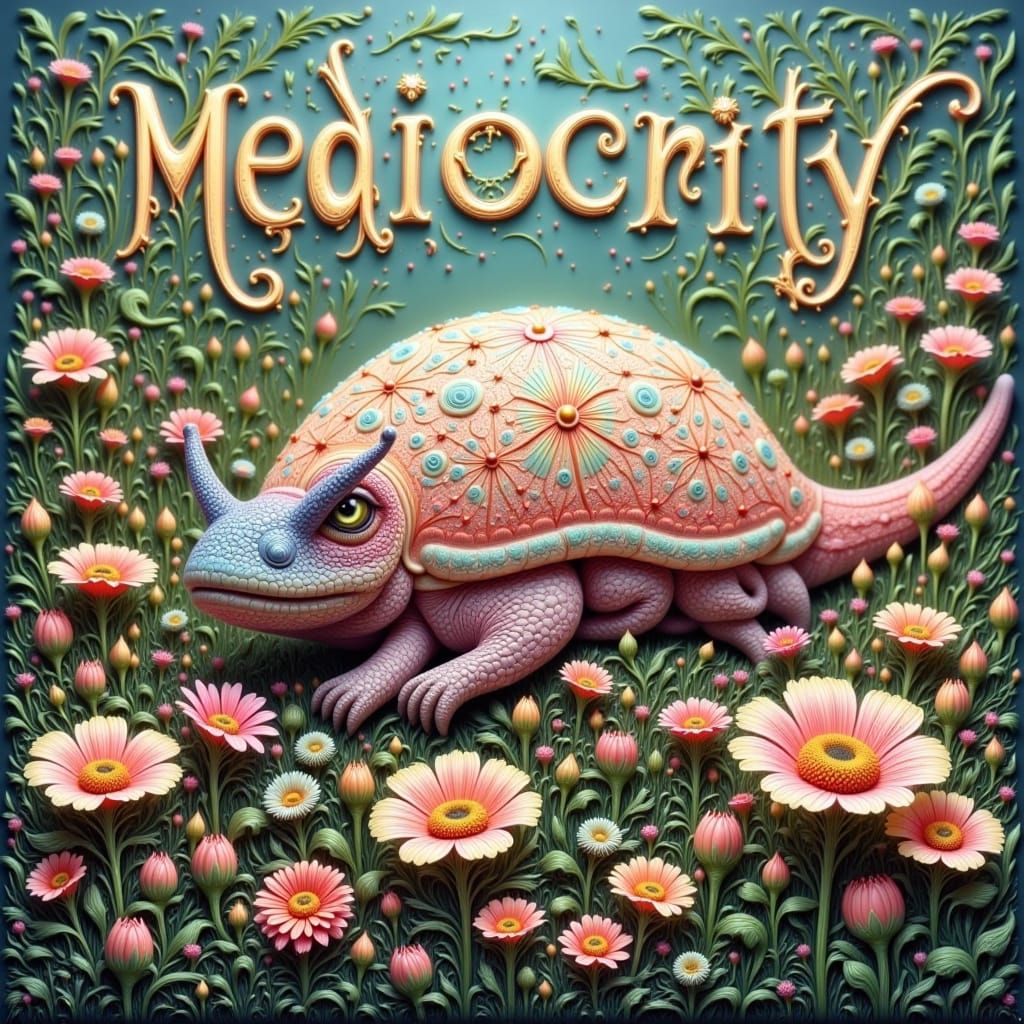 Surreal Slug in Pastel Pop Art Style