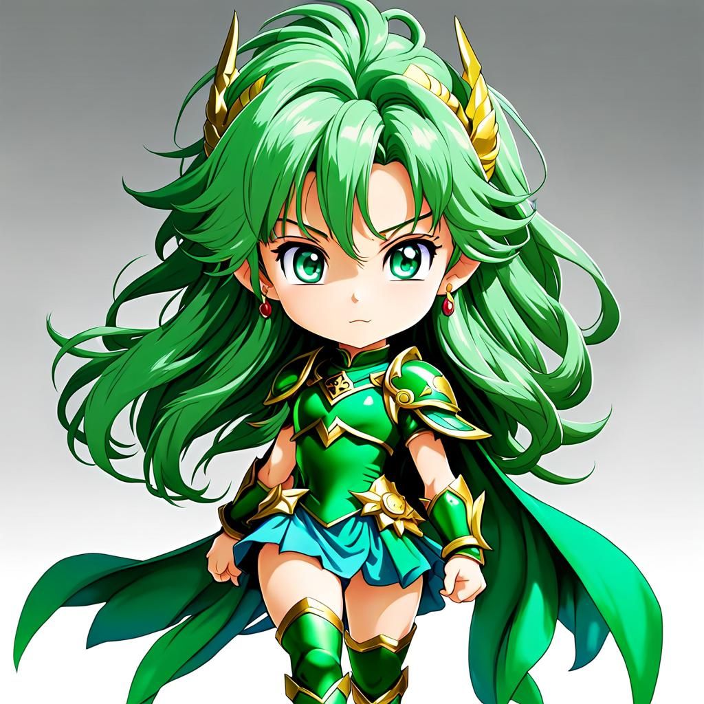 Chibi Rydia from Final Fantasy IV: Anime Key Visual