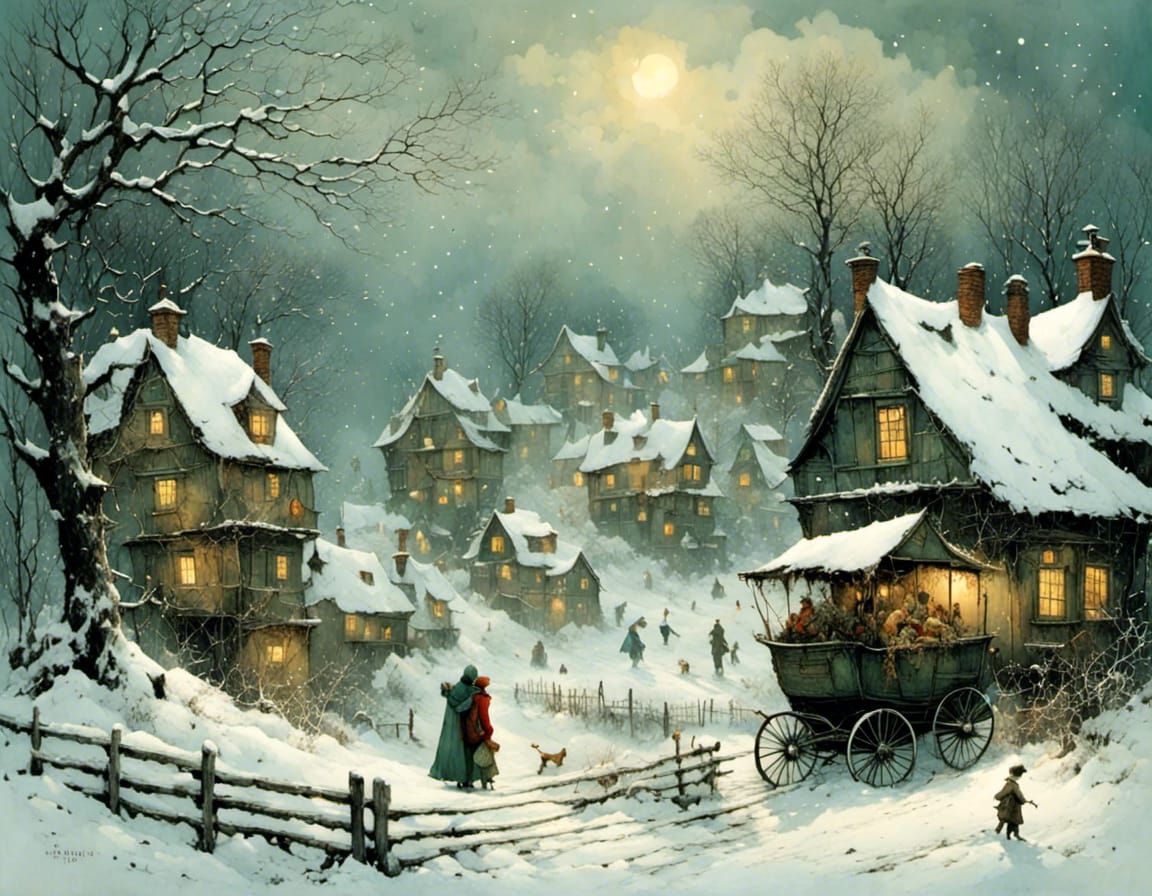 Expressive Winter Storm With Intricate Details