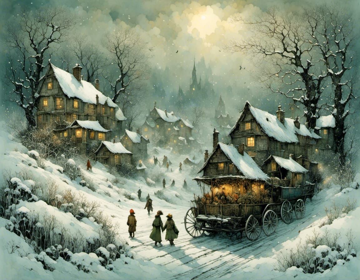 Expressive Winter Storm in Intricate Detail