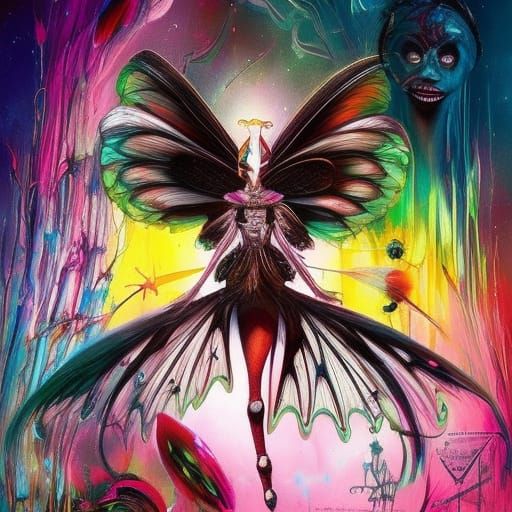 Insane Tooth Fairy in Dark Academia Style