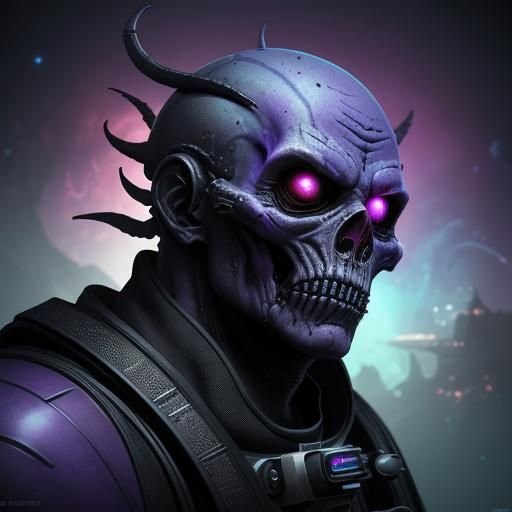 Cosmic Horror Astronaut Zombie Concept Art