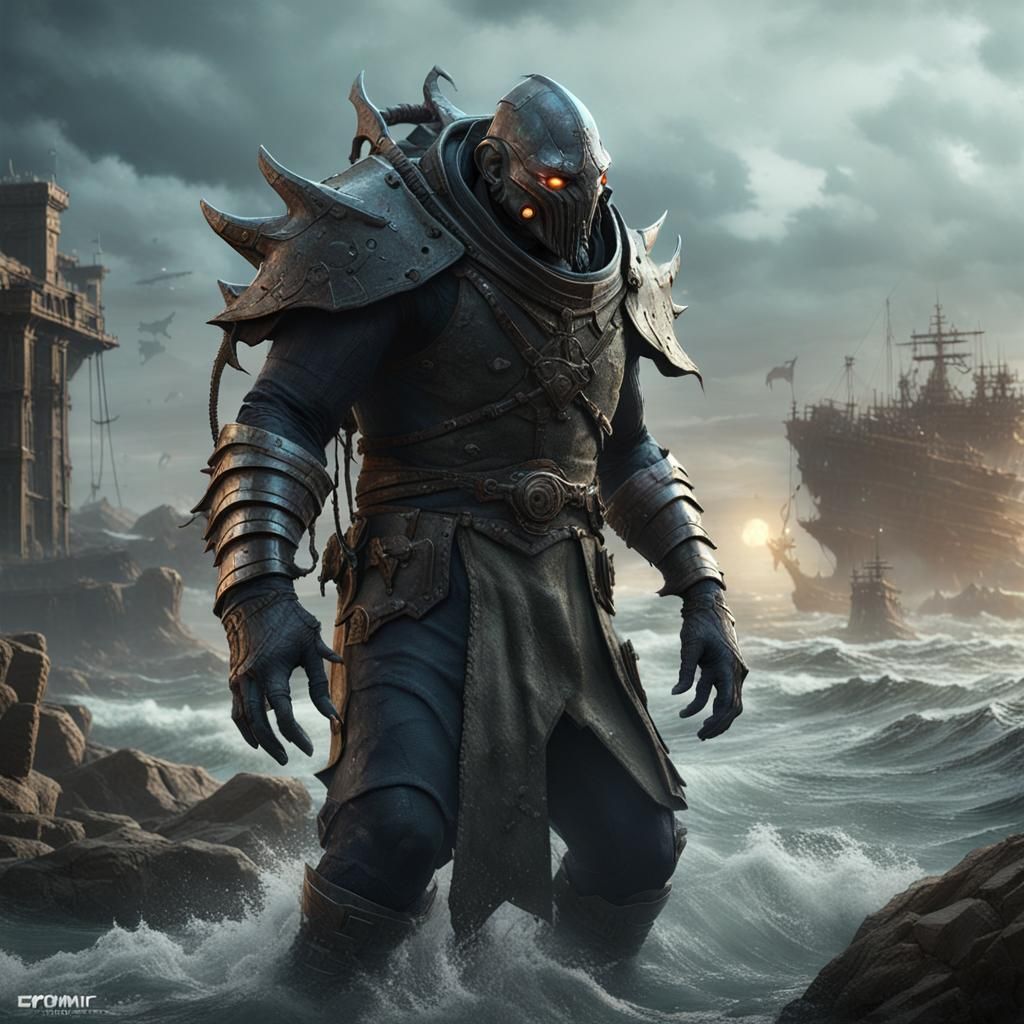 Radioactive Manta Mutant Rises in Apocalyptic 3D Render