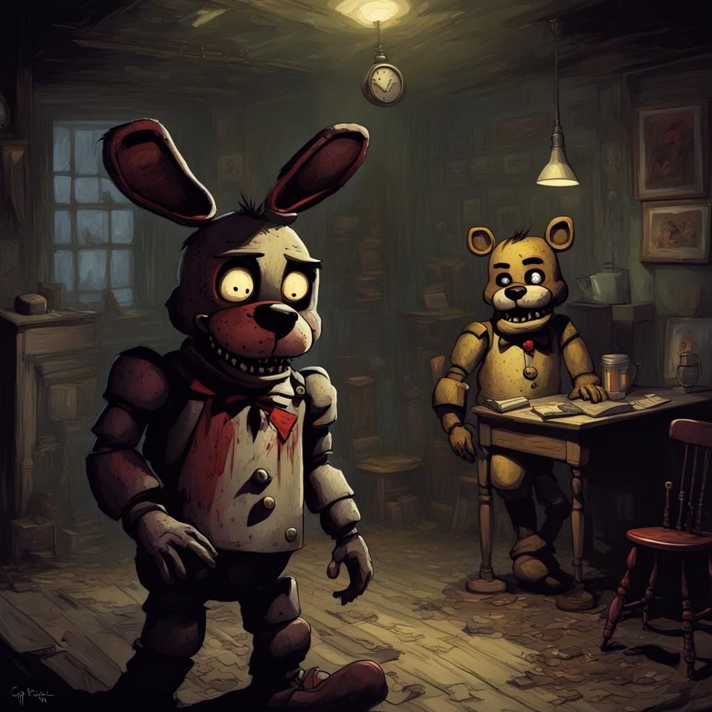 Five Nights at Freddy's: A Dark Horror Scene