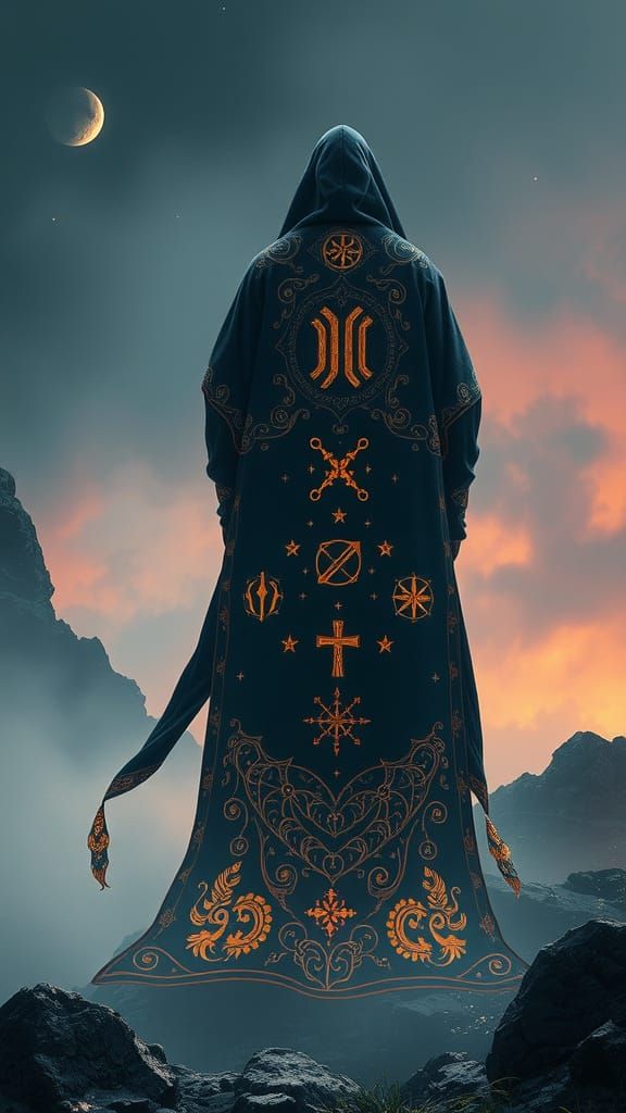 Eldritch Robe in Mystical Fantasy Style