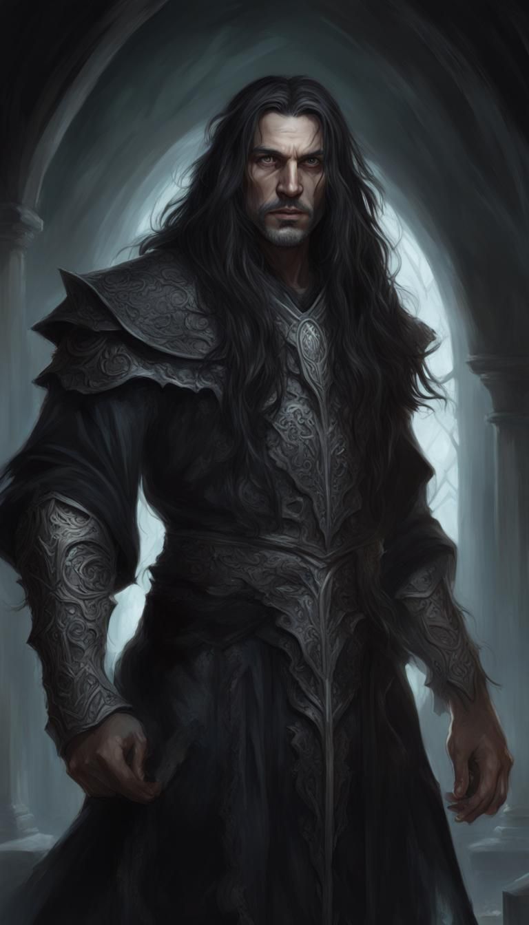 Shadow Sorcerer Changeling Portrait in Dark Fantasy Style