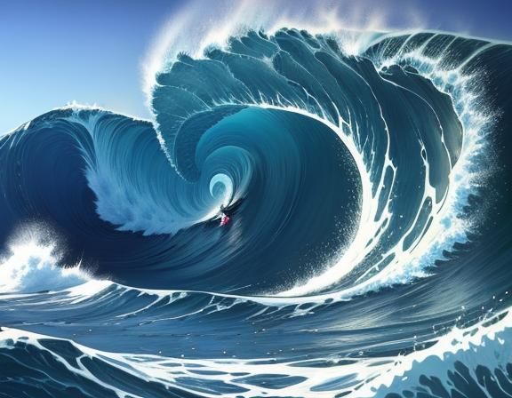 Under the Wave off Kanagawa: Photorealistic Rendition
