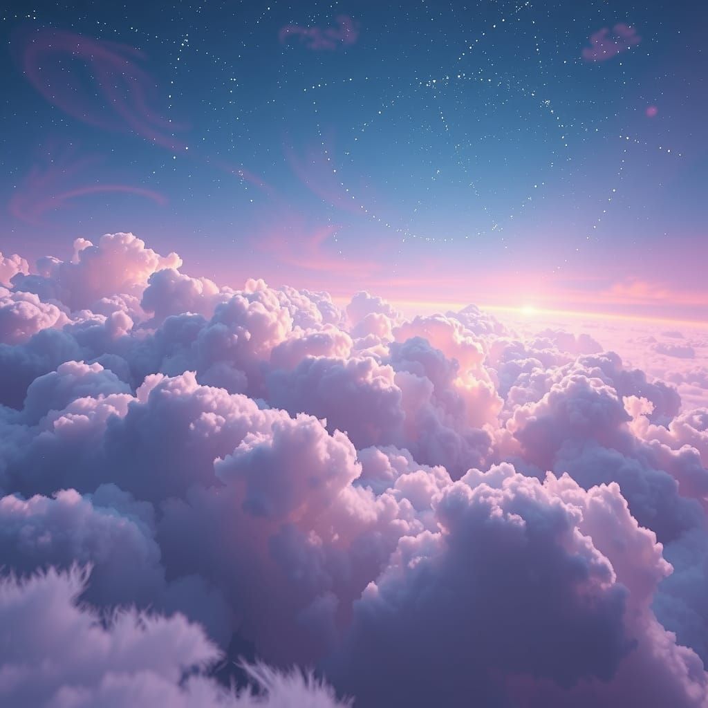 Mystical Celestial Realm in Hyper-Realistic Style